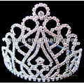 Rhinestone große Tiara Krone (GWST12-506G)